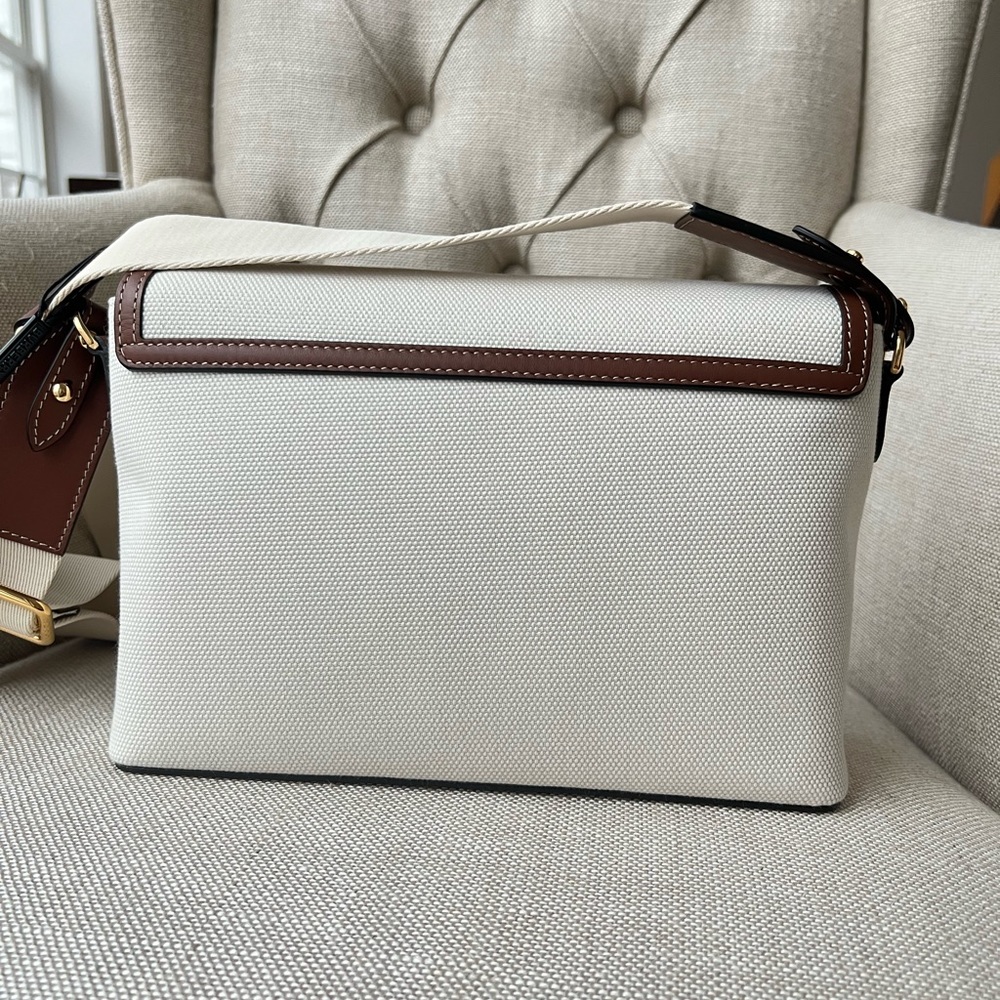 Authentic Brand New Burberry note horseferry print canvas& leather crossbody bag - Picture 3 of 12